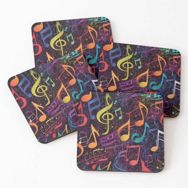 Item preview, Musical notes flowing pattern print design  designed and sold by Anshu3813.