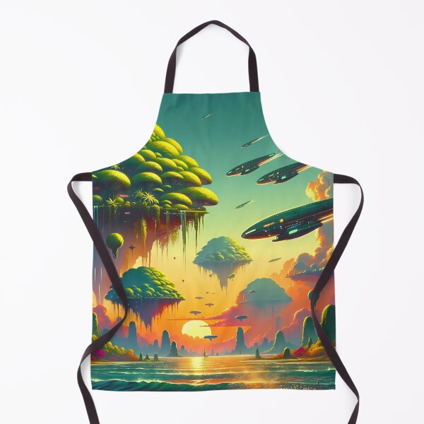 Item preview, Floating Islands and Futuristic Airships designed and sold by LivingArtClips.