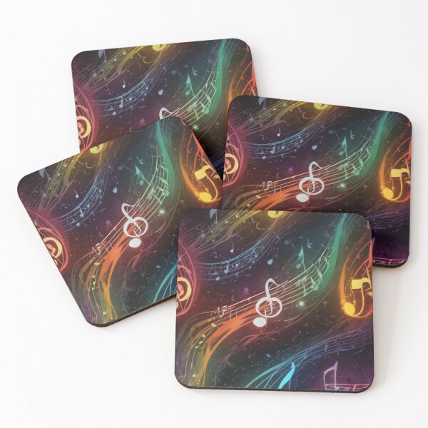 Item preview, Musical notes flowing pattern print design  designed and sold by Anshu3813.
