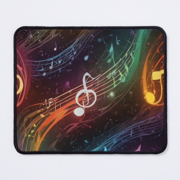 Item preview, Musical notes flowing pattern print design designed and sold by Anshu3813.