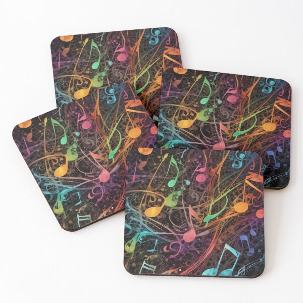 Item preview, Musical notes flowing pattern print design  designed and sold by Anshu3813.