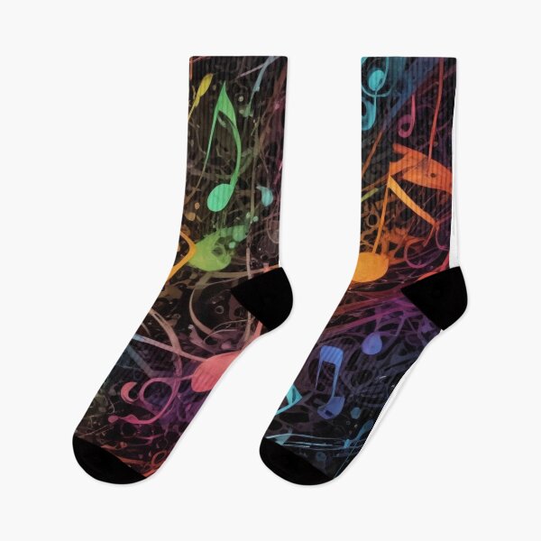 Item preview, Musical notes flowing pattern print design  designed and sold by Anshu3813.