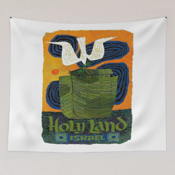 Item preview, ISRAEL : Vintage Noahs Ark Holy Land Advertising Print designed and sold by posterbobs.