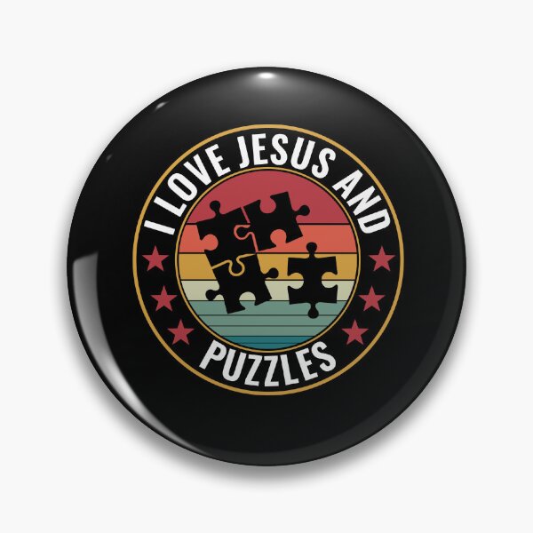 Item preview, I Love Jesus & Puzzles Jigsaw Puzzler Funny designed and sold by BlueBerry-Pengu.