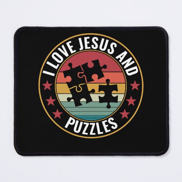 Item preview, I Love Jesus & Puzzles Jigsaw Puzzler Funny designed and sold by BlueBerry-Pengu.