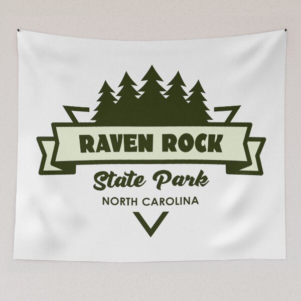Item preview, Raven Rock State Park North Carolina Trees And Ribbon designed and sold by bivenart.