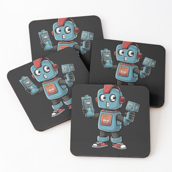 Item preview, Retro Tech Buddy T-Shirt Design designed and sold by TrendyGraphTees.