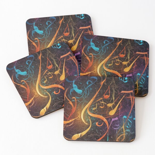 Item preview, Musical notes flowing pattern print design  designed and sold by Anshu3813.