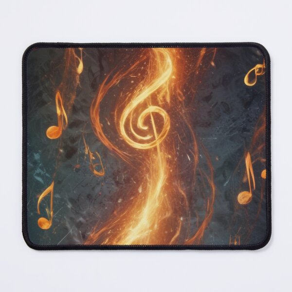 Item preview, Musical notes flowing pattern print design designed and sold by Anshu3813.