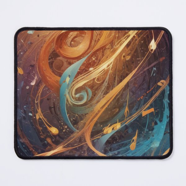 Item preview, Musical notes flowing pattern print design designed and sold by Anshu3813.