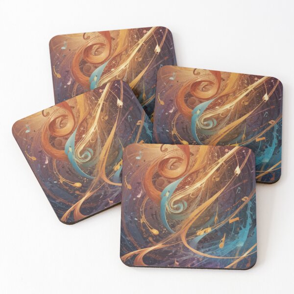 Item preview, Musical notes flowing pattern print design  designed and sold by Anshu3813.