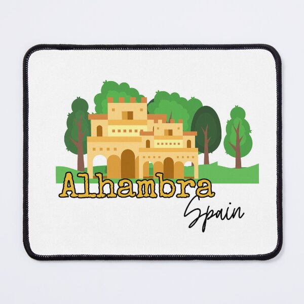 Item preview, Alhambra Granada Spain Buildings Trees Stylistic Sticker  designed and sold by julyperson.