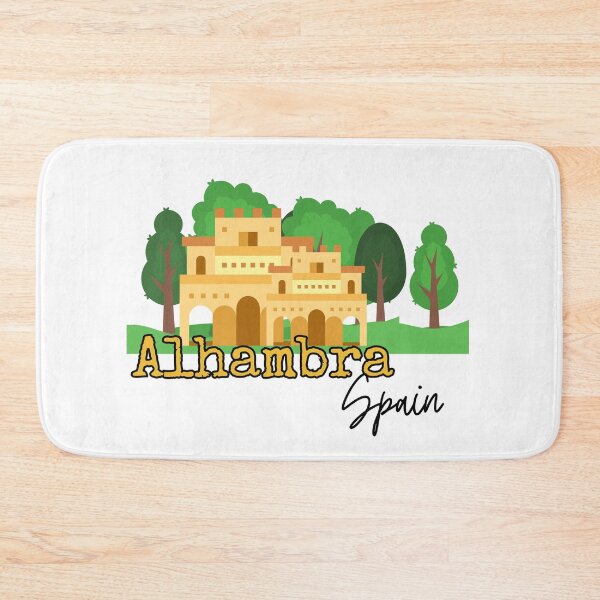 Item preview, Alhambra Granada Spain Buildings Trees Stylistic Sticker  designed and sold by julyperson.