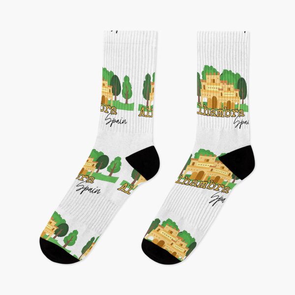 Item preview, Alhambra Granada Spain Buildings Trees Stylistic Sticker  designed and sold by julyperson.
