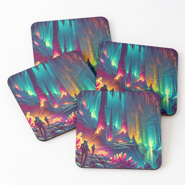 Item preview, Alien Crystal Caverns Exploration designed and sold by LivingArtClips.