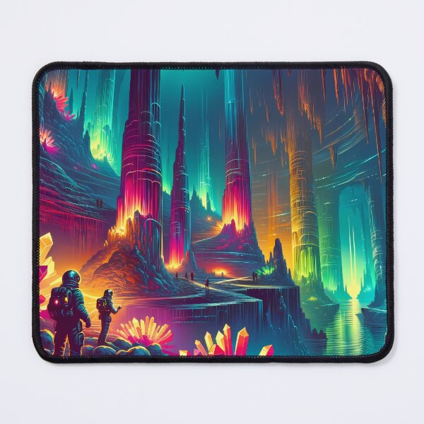 Item preview, Alien Crystal Caverns Exploration designed and sold by LivingArtClips.