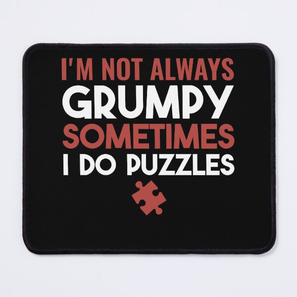 Item preview, Not Always Grumpy Funny Jigsaw Puzzles designed and sold by BlueBerry-Pengu.