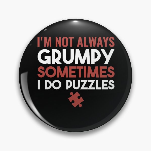 Item preview, Not Always Grumpy Funny Jigsaw Puzzles designed and sold by BlueBerry-Pengu.