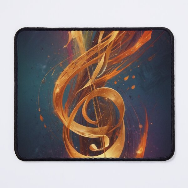 Item preview, Musical notes flowing pattern print design designed and sold by Anshu3813.