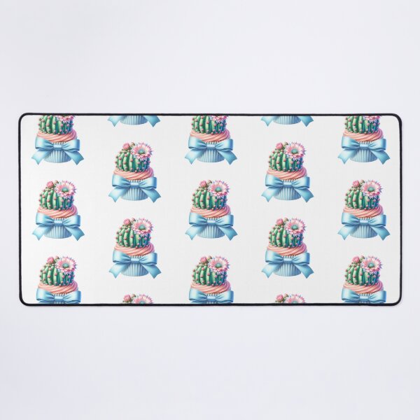 Item preview, Blue Bow Cactus Cupcake designed and sold by CuteseeWootsee.