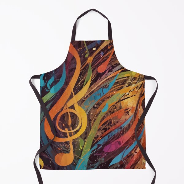 Item preview, Musical notes flowing pattern print design designed and sold by Anshu3813.