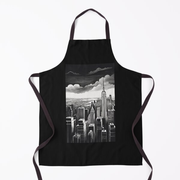 Item preview, Monochrome Metropolis: Captivating Black and White Cityscape designed and sold by KTOShop.