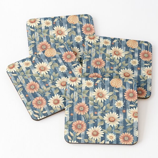 Item preview,  Floral Elegance  against a blue designed and sold by jkrphoto.