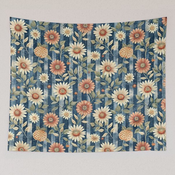 Item preview,  Floral Elegance  against a blue designed and sold by jkrphoto.