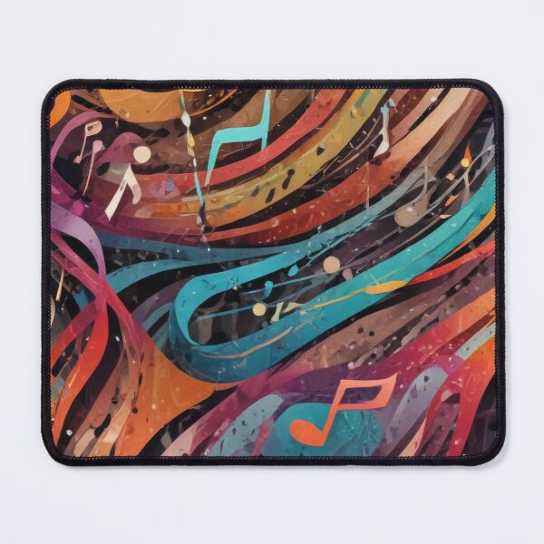 Item preview, Musical notes flowing pattern print design designed and sold by Anshu3813.