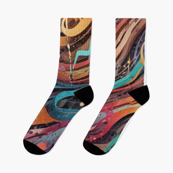 Item preview, Musical notes flowing pattern print design  designed and sold by Anshu3813.