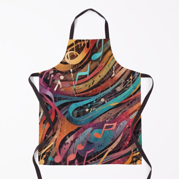 Item preview, Musical notes flowing pattern print design designed and sold by Anshu3813.