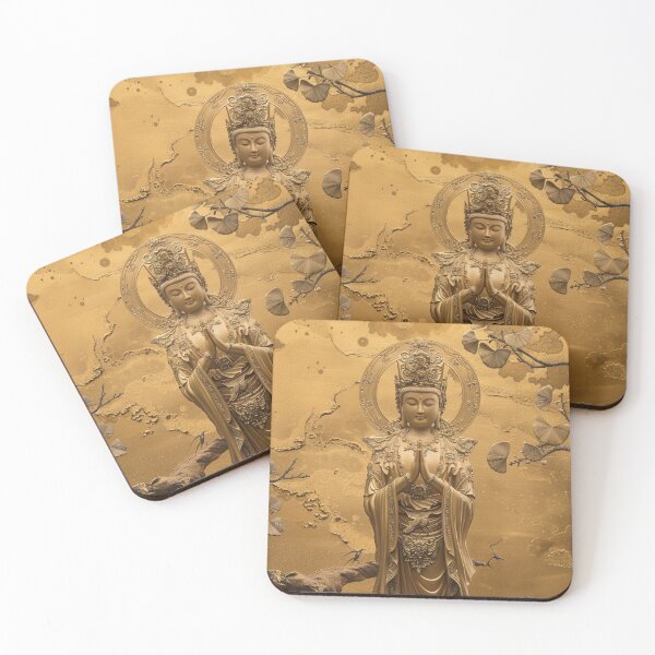 Item preview, Golden Bodhisattva Statue designed and sold by OccultDreams.