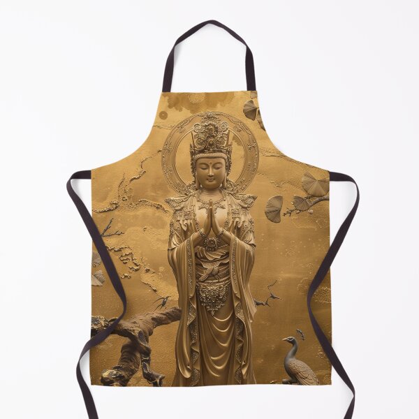 Item preview, Golden Bodhisattva Statue designed and sold by OccultDreams.