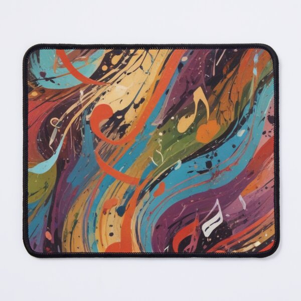 Item preview, Musical notes flowing pattern print design designed and sold by Anshu3813.