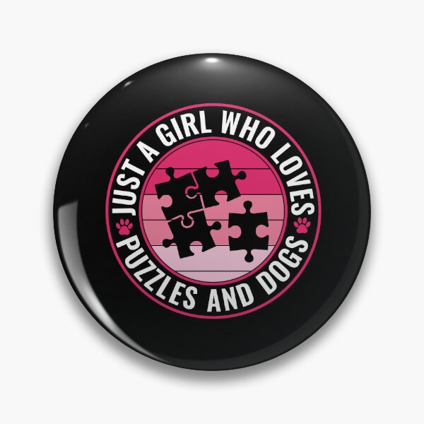 Item preview, Just a Girl Who Loves Puzzles and Dogs Women Jigsaw Puzzle designed and sold by BlueBerry-Pengu.