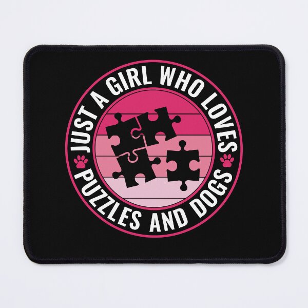 Item preview, Just a Girl Who Loves Puzzles and Dogs Women Jigsaw Puzzle designed and sold by BlueBerry-Pengu.