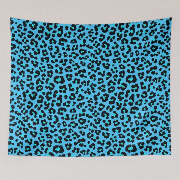 Item preview, Blue Leopard Skin Print Pattern designed and sold by Bunmigraphics .