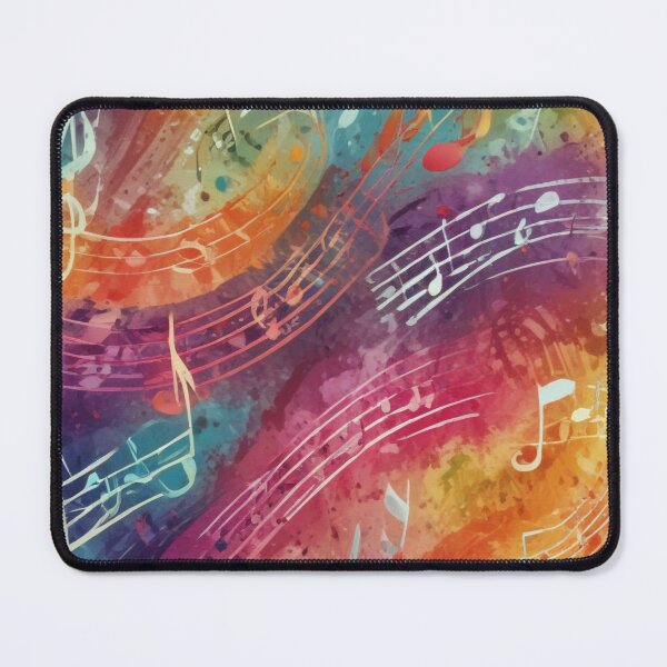 Item preview, Musical notes flowing pattern print design  designed and sold by Anshu3813.