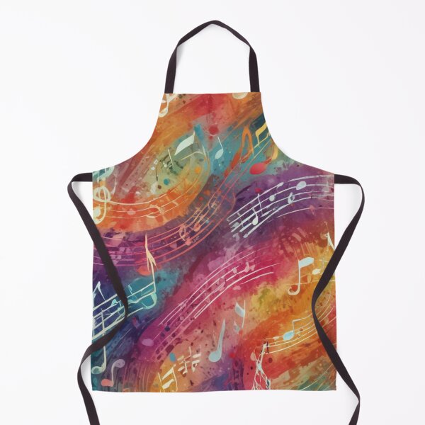 Item preview, Musical notes flowing pattern print design designed and sold by Anshu3813.