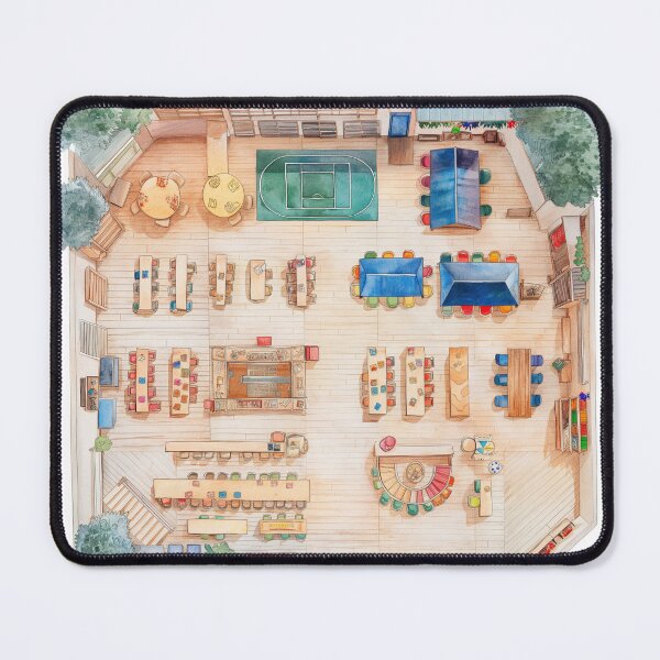 Item preview, Cozy Blueprint in Watercolor Tones designed and sold by palmyst.