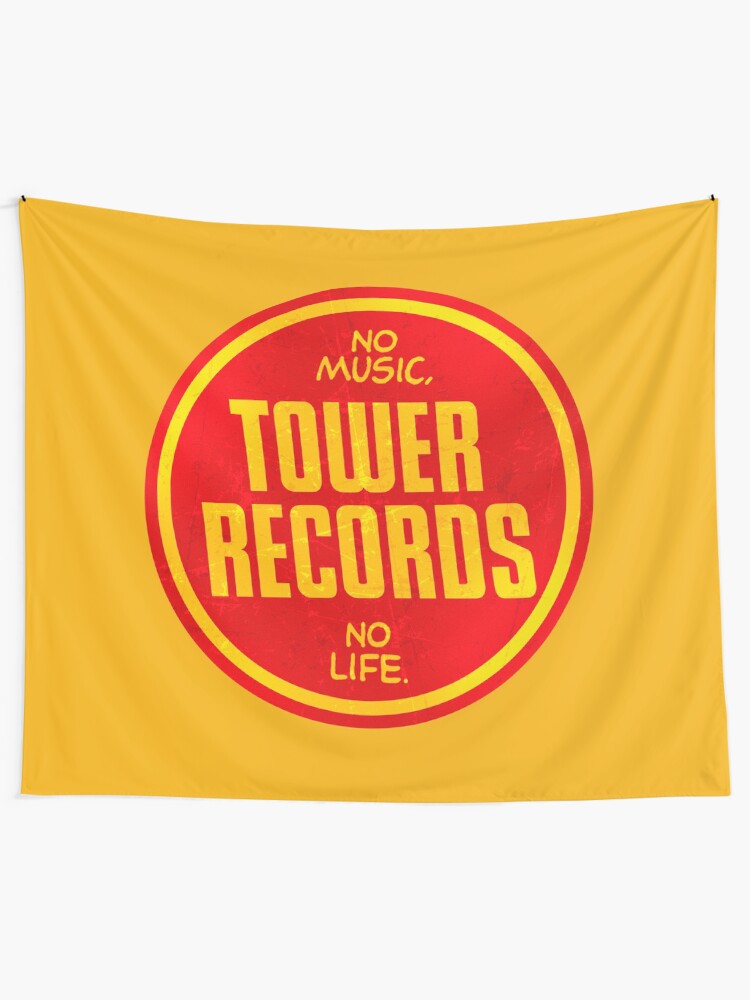 "Tower Records vintage" Tapestry by trueblue2 Redbubble
