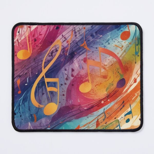 Item preview, Musical notes flowing pattern print design  designed and sold by Anshu3813.