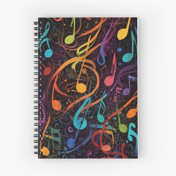 Item preview, Musical notes flowing pattern print design designed and sold by Anshu3813.