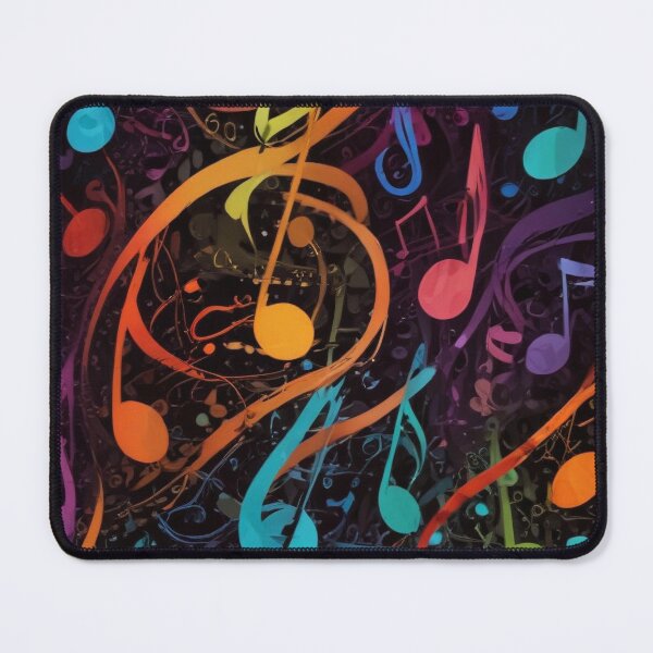 Item preview, Musical notes flowing pattern print design designed and sold by Anshu3813.