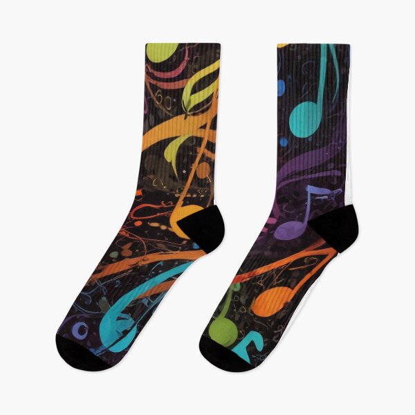 Item preview, Musical notes flowing pattern print design  designed and sold by Anshu3813.