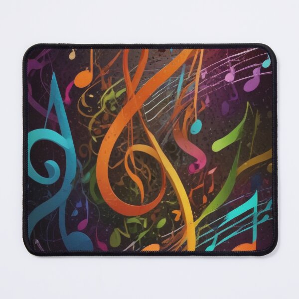 Item preview, Musical notes flowing pattern print design  designed and sold by Anshu3813.