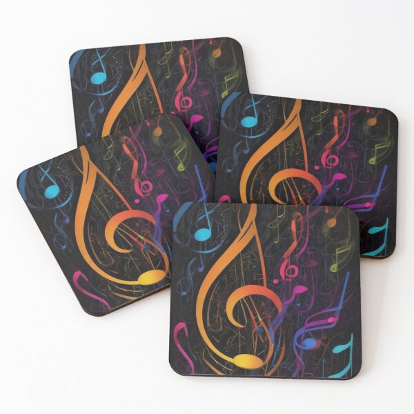 Item preview, Musical notes flowing pattern print design  designed and sold by Anshu3813.