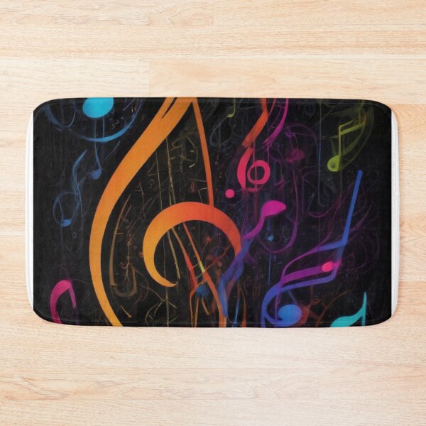 Item preview, Musical notes flowing pattern print design  designed and sold by Anshu3813.