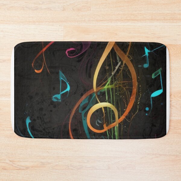 Item preview, Musical notes flowing pattern print design designed and sold by Anshu3813.