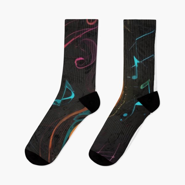 Item preview, Musical notes flowing pattern print design designed and sold by Anshu3813.